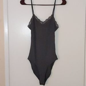 Gray Lacey Bodysuit